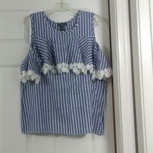 Lola b.  Over the shoulder blouse.